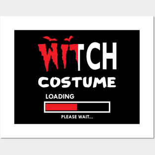 Witch costume loading please wait Posters and Art